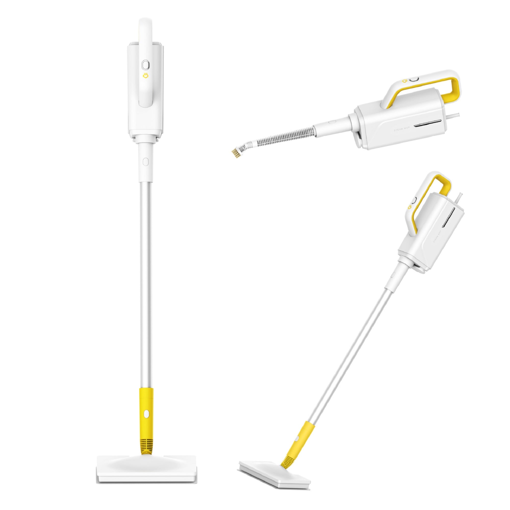 Multifunctional Steam Cleaner, 1300W High Temperature Steam Mop with 360ml Tank for Home, Floor, Window, Carpet, Kitchen Cleaning - QJ206 Multifunctional Steam Cleaner, 1300W High Temperature Steam Mop with 360ml Tank for Home, Floor, Window, Carpet, Kitchen Cleaning - QJ206